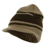 Striped Campus Jeep Cap - Khaki Brown W31S26C