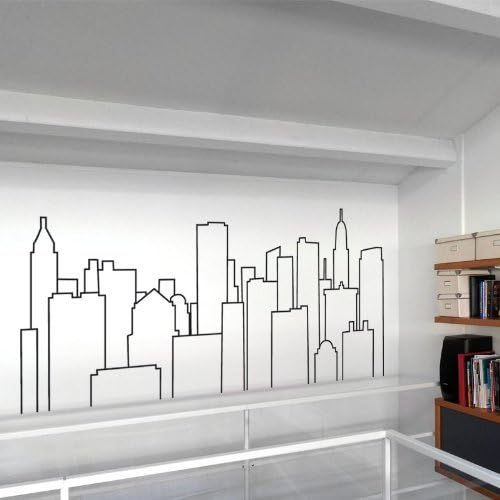 STICASA: "NEW YORK SKY-LINE"- Matt Black -- The Italian Premium Wall Decals
