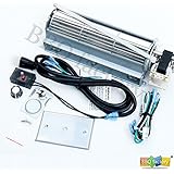 bbq factory GFK4, FK4 Replacment Fireplace Blower Fan KIT for Heatilator, Majestic, Vermont Castings, Monessen, CFM, Northern Flame, Rotom HB-RB74K