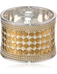 Anna Beck Designs "Gili" Wire-Rimmed 18k Gold-Plated Ring, Size 7