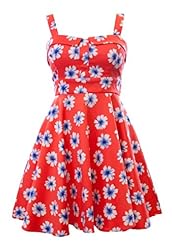 Junior Polka Dot Print Short Cotton/Spandex Fitted  Dress