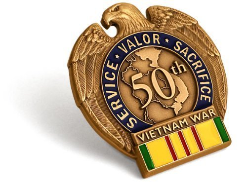 Vietnam War 50th Anniversary In-Theater Veteran Commemorative Insignia