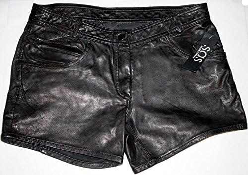 SAS Sportswear Women's Blair Leather Shorts, Black, 4