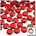 The Crafts Outlet 144-Piece Flatback Round Rhinestones, 12mm, Ruby Red
