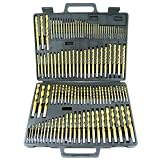 115-Piece TITANIUM Drill Bit Set - Fractional, Numbered & Lettered Sizes
