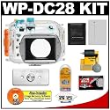 Canon WP-DC28 Waterproof Case with NB-7L Battery + WW-DC1 Weights + Cameta Bonus Accessory Kit for PowerShot G10 Digital Camera