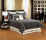 American Century Home SVN11 Savannah Noir 10 Pc Cal King Comforter Set