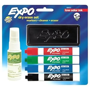 Expo 6-Piece Low Odor Dry Erase Marker Starter Kit(80653)