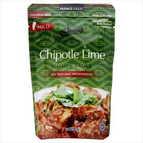 Passage Foods 7 oz. Chipotle Lime Simmer Sauce - Case Of 6