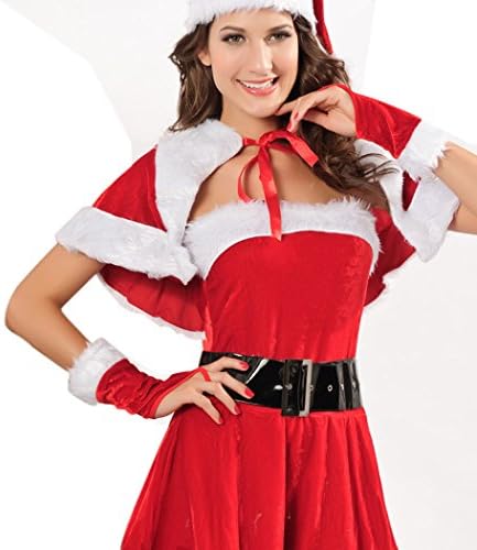 LESRANCE Black Friday Christmas Costumes Mrs. Santa Claus One Size