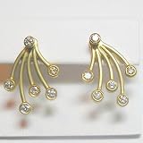 14K Diamond Earring Jackets