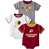 Reebok Washington Redskins Newborn 3 Pc Creeper Set-Size: 0-3 Months
