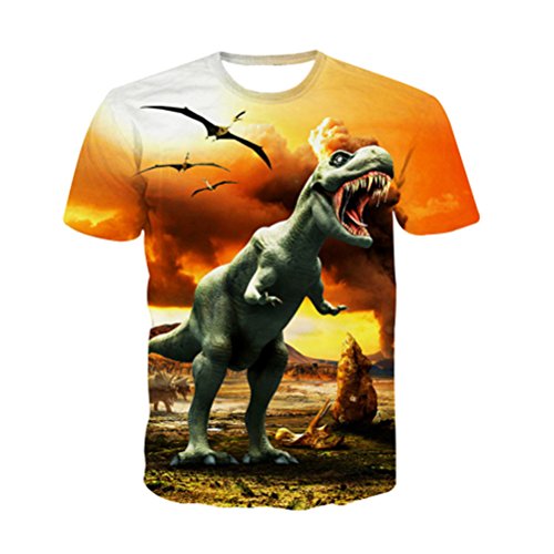 Uideazone Unisex 3D Graffiti Pattern Funny Tee T-Shirt Top