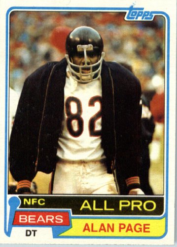 1981 Topps # 160 Alan Page AP Minnesota Vikings Football Card - In Protective Screwdown Display Case!