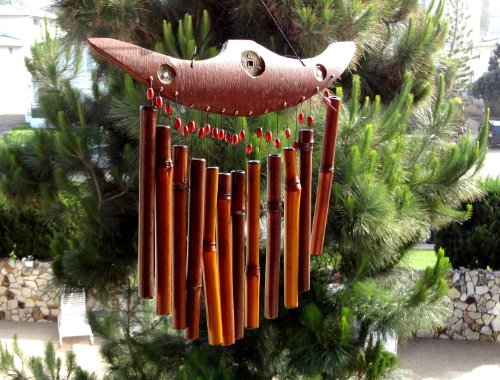 Asian Feng Shui Bamboo Windchime Patio Decoration Asian Feng Shui Bamboo Windchime Patio Decoration