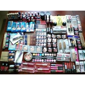 Wholesale lot of 100pc assorted Designer make up and cosmetics