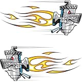 TLD Carburator Sticker Set 12