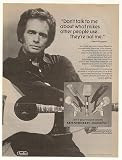 1976 Merle Haggard Sennheiser Maestro Mikes Photo Print Ad