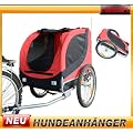 Hundeanh�nger Fahrradanh�nger Hunde Fahrrad Anh�nger Rot/Schwarz NEU