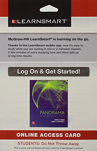 LearnSmart Standalone 1-Term Access Card for Panorama: A World History