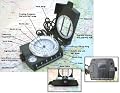 SE Military (Prismatic) Lansatic Compass, 2-1/8