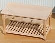 Dollhouse Miniature Unfinished Working Table