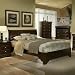 Queen Low Profile Sleigh Bed in Cappuccino