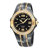 Seiko Mens Coutura Diamond Black Ion Watch #SGED94 by Seiko