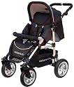 X-Adventure : Crossover Pram Pushchair carry cot  combination in  Black
