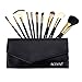 ACEVIVI 8pcs Professional Cosmetic Makeup Brush Set With Portable Bag Black