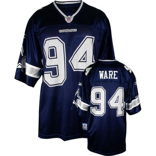 Demarcus Ware Jersey: Reebok Navy Replica #94 Dallas Cowboys Jersey - X-Large