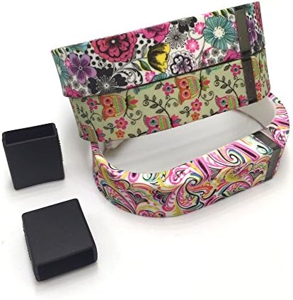New Style Replacement Bands with Metal Clasps for Fitbit Flex Only (3PCS SET 1, Small)