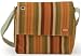 Mario Batali Tufoli Messenger Insulated Lunch Tote, Pesto Stripe