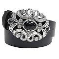 Boston Traveler Jewel Option Buckle Leather Belt