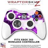 Radioactive Purple Skin by WraptorSkinz TM fits XBOX 360 Wireless Controller (CONTROLLER NOT INCLUDE