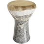 Egyptian Ceramic Dumbek, Extra Large Inlaid
