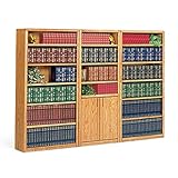 IMAGE OF Martin Furniture Medium Oak Contemporary Library Wall