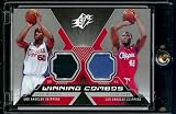 2005-06 SPx Winning Combos Corey Maggette Elton Brand Dual Jerseys Los Angeles Clippers Basketball Card - Mint Condition - Shipped In Protective Display Case!
