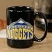 Denver Nuggets Black 15oz. Pewter Logo Ceramic Mug