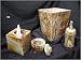 stone GREEN RED ONYX bathroom accessory 4 pc set