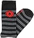 Star Wars Imperial Logo Striped Men's Crew Socks Size 6-12 Grey