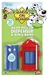 Bags on Board Red Hydrant Dispenser with 30 Refill Bags