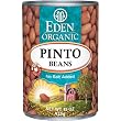 Eden Organic Pinto Beans, No Salt Added, 15-Ounce Cans (Pack of 12)