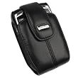 AccessoryOne - RIM Blackberry 8800, 8830 PDA Original Lambskin Black Leather Swivel Holster Case with Belt Clip - HDW-13143-001