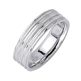 18K White Gold Celtic Wedding Band Width 6.5mm Sizes 5 to 13, 5.5 51daRlUzJzL. SL160 18K White Gold Celtic Wedding Band Width 6.5mm Sizes 5 to 13, 5.5