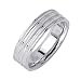18K White Gold Celtic Wedding Band Width 6.5mm - Sizes 5 to 13, 5.5