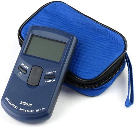 Digital LCD Inductive Wood Tree Timber Moisture Meter 4~80% 10 Timber Internet Pinless Humidity Tester Density ATC Resolution:0.5% (Range 4% - 80% RH; Accuracy: 0.5%) MD918