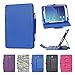 i-UniK Samsung Galaxy TAB A 8.0 inch Compatible SM-T350 case Slim Folio Case w/Auto Sleep Awake [Bonus Stylus] (Navy Blue)
