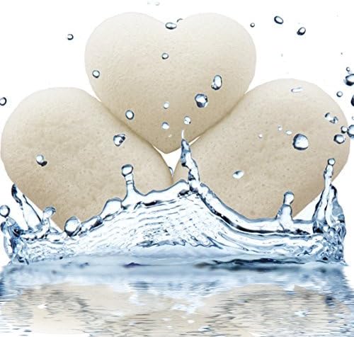 Konjac Sponge (3 Pack) - Baby Bath Sponges for Babies and Sensitive Skin - For Face & Body Model: TBS-204 (Newborn, Child, Infant)