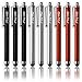 Sty-HD Bundle of 9 Stylus in Swiss Bankers Red, Black, and Silver - Capacitive Stylus Touch Screen Cellphone Tablet Pen for iPhone 6 6+ 6 plus 5s 5 4 4s 3 3Gs iPod Touch iPad 2 3 4 Mini Air Motorola Xoom, Samsung Galaxy S5 S4 S3 Note 3 4 5, Nook Color Droid Bionic Google Nexus 5 in StyHD Retail Packaging (Strictly Business)